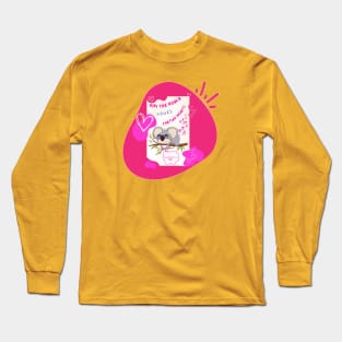 Koalas Love Farting Hearts Abstract By Abby Anime (c) Long Sleeve T-Shirt